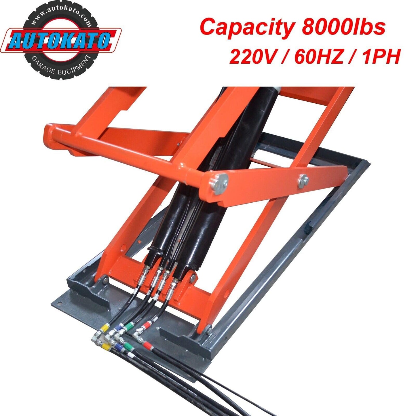 KATOOL 72in Full-Rise Lift Mid Rise Scissor Lift Auto Leveling Function Auto Mid Lift 220V Electric Lock Release