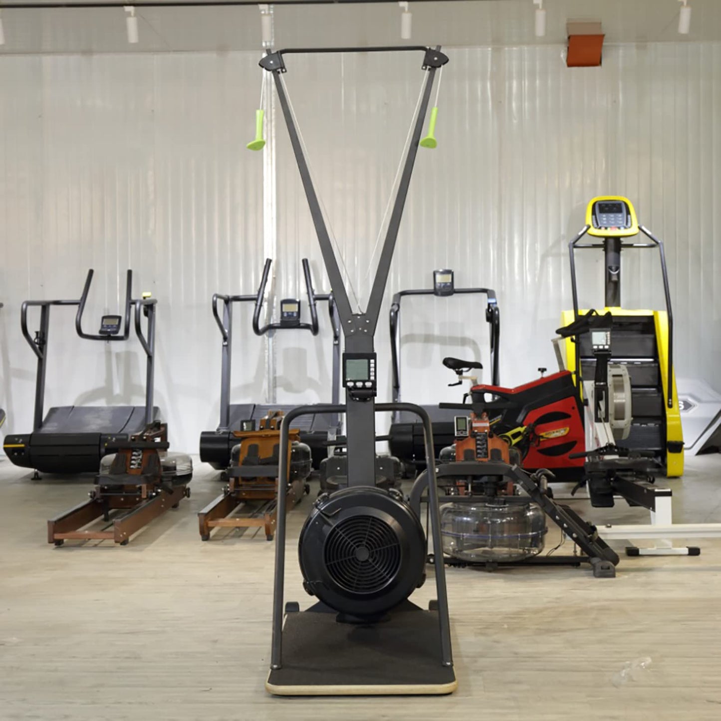 Ski Simulator Machine,Ski Machine, Ski Cross Trainer Machine with Display Monitor for Strength and Cardio Exercise - Home Gym Equipment for Legs, Ski Exercise Machine