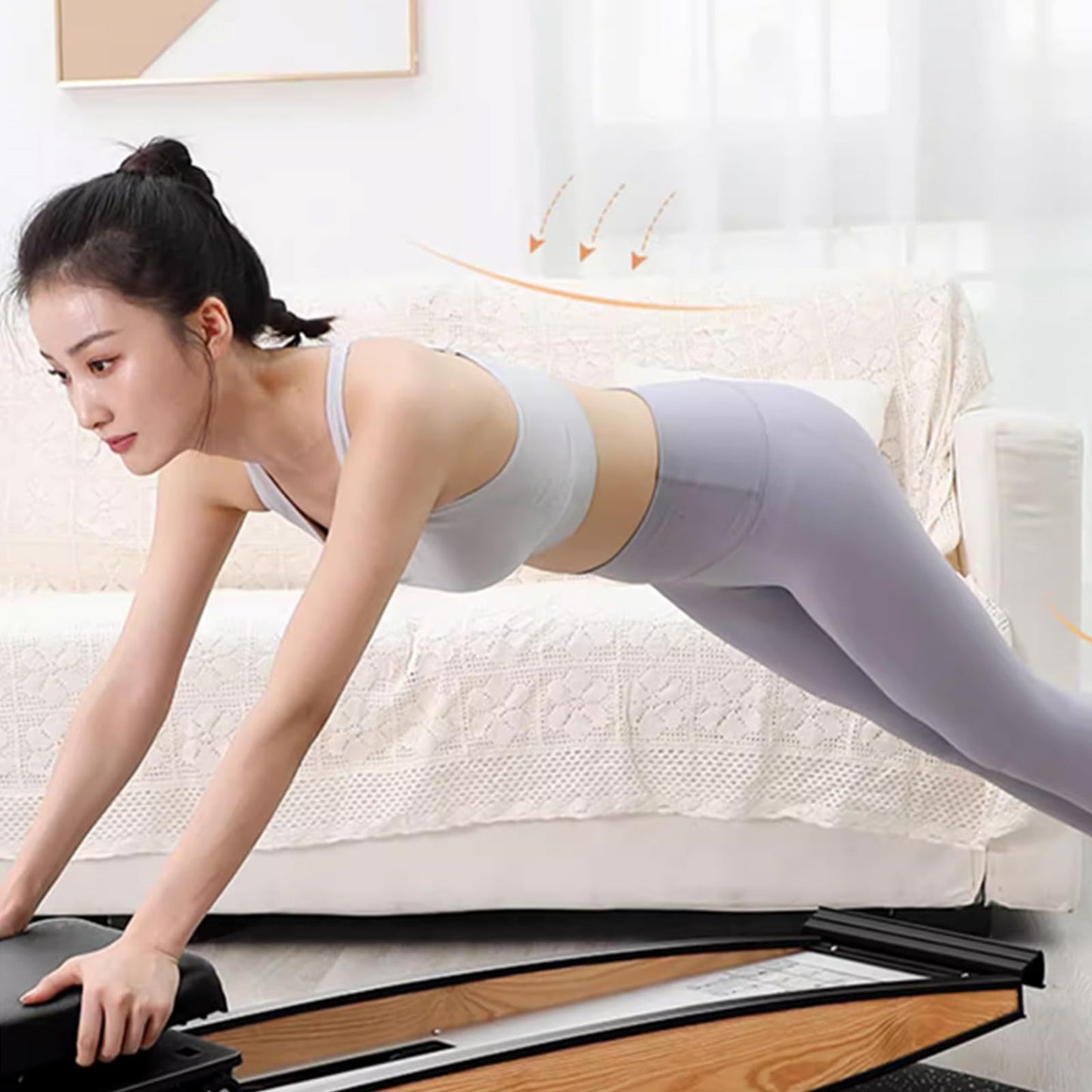 Dxysyldrun Balance Board Ski Machine, Pilates Waist Beauty Machine, Home Abdominal Fitness Machine Lazy Abdominal Machine
