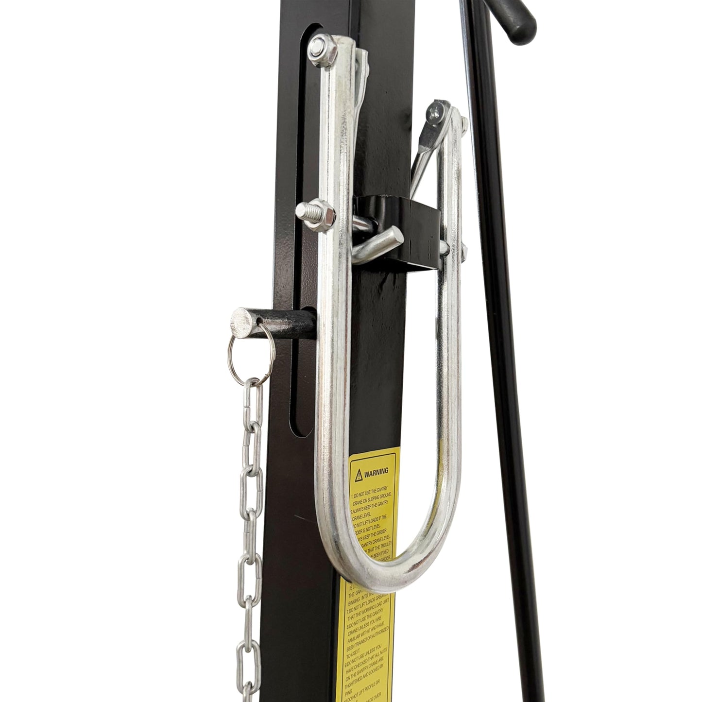 IntXanth Portable Gantry Crane Hoist Frame with 2204lbs Load Capacity Adjustable Height 94.5-141.7inch for Factory Warehouse Manual Small