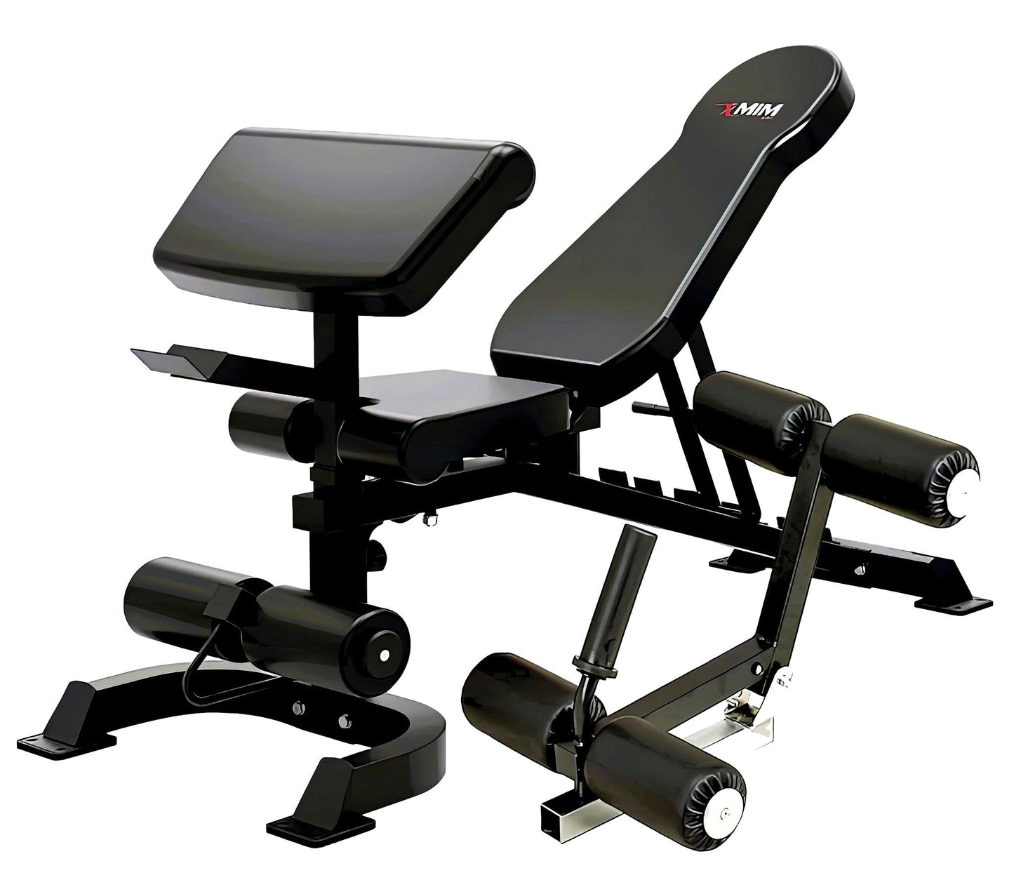 MiM USA Pro Master, All in One Home Gym, Smith Machine & Functional Trainer, 2000LB Capacity w/ Adjustable Bench, Arm Curl & Complete Attachment