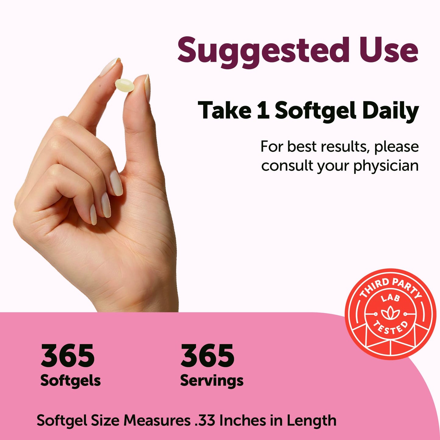 Micro Ingredients Biotin 10,000 mcg with Hyaluronic Acid 25 mg Per Serving | Made with Coconut Oil | 365 Softgels | 1 Per Day | One Year Supply | Non-GMO & Gluten Free