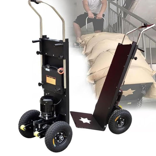 1200w Electric Stair Climber, Hand Truck Stair Climber, Heavy Object Sack Truck, for Straight & Curved Stairs, Suitable for Warehouse Logistics Distribution