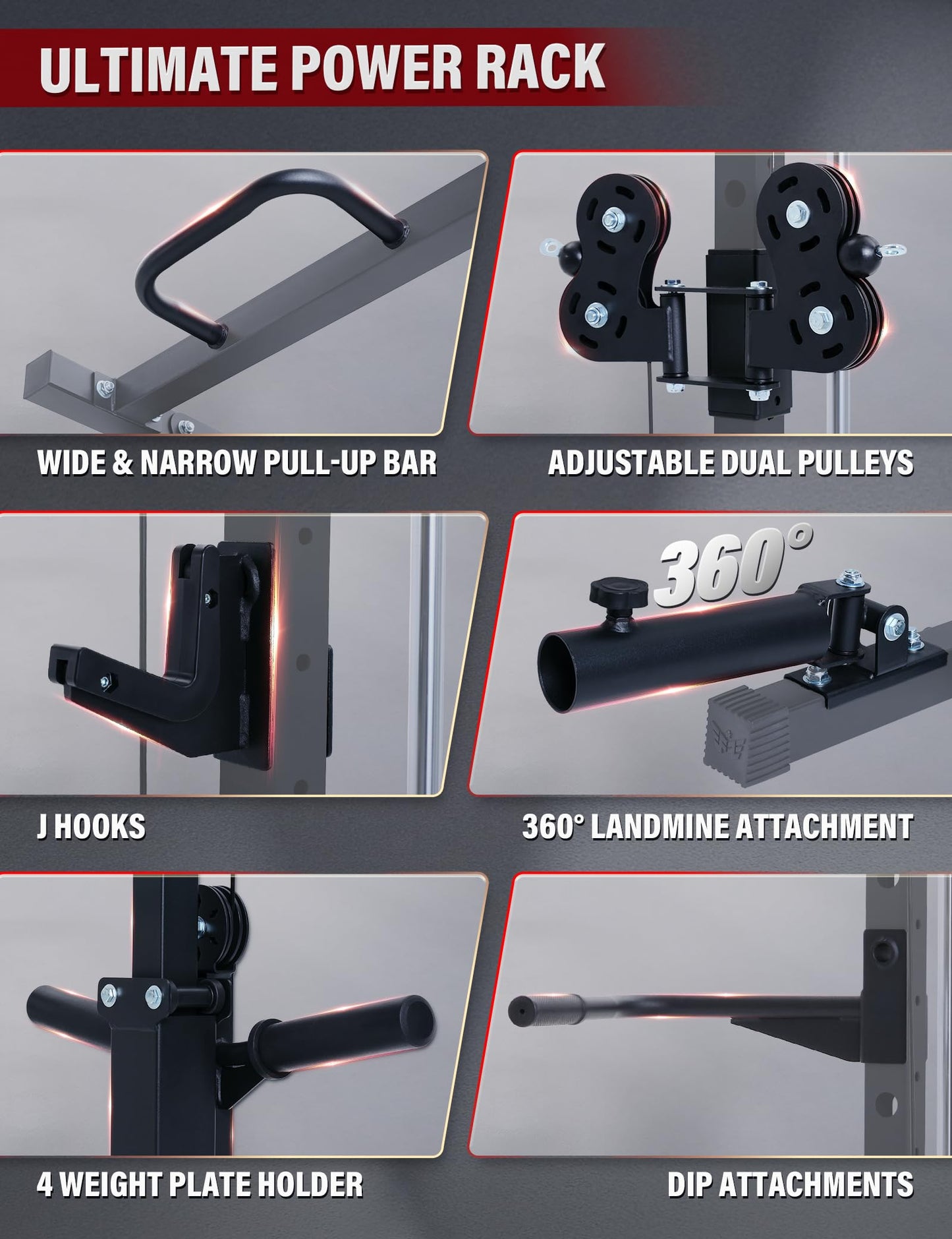 MAJOR FITNESS Drone3 Smith Machine, 2500lbs All-in-One Home Gym Power Rack with Dual Pulley System for Cable Crossover, Pull-Up Bars (D3SMS-BK (with Bench Elite BLK & 230LB BLK BP & Bar))