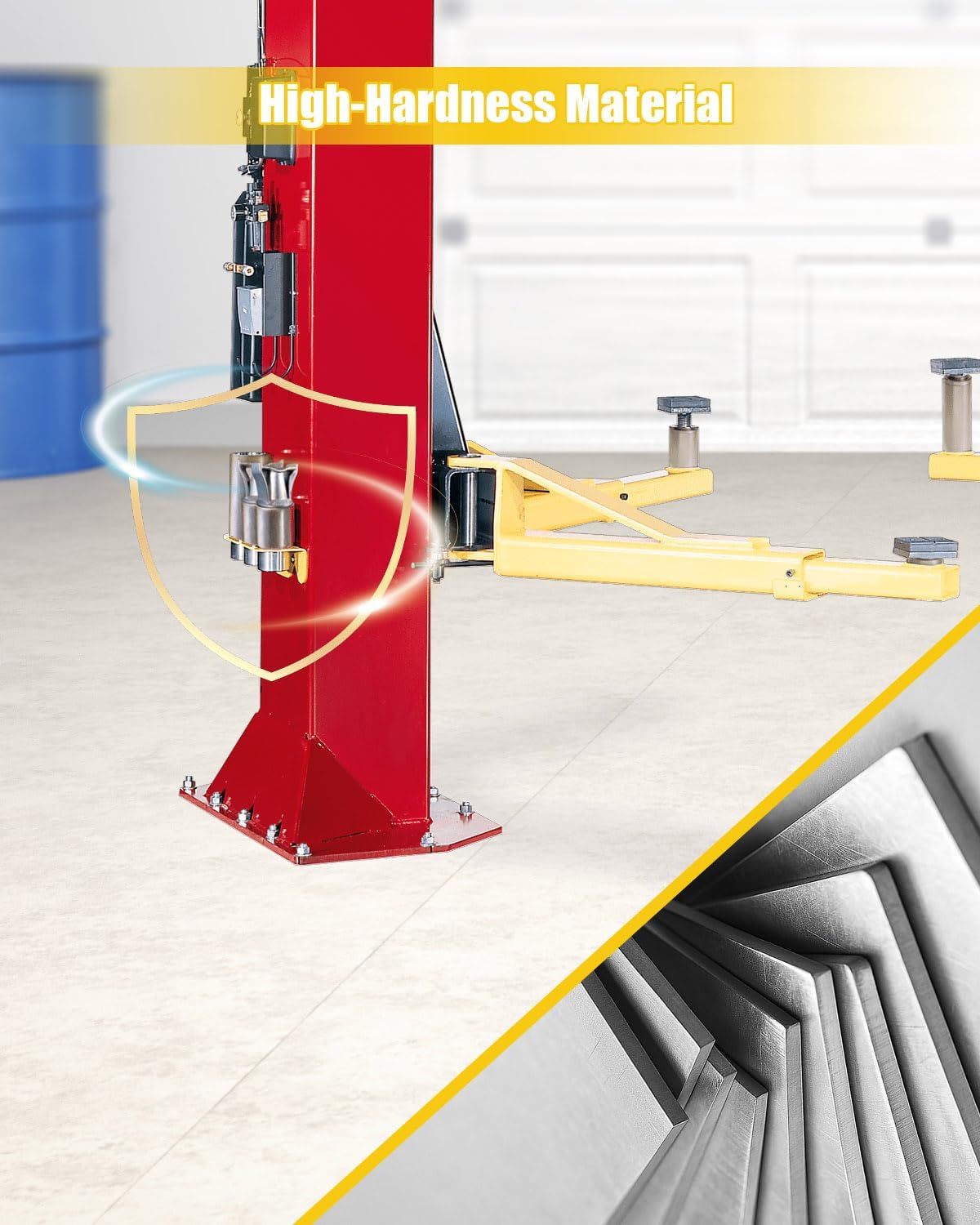 Stack Truck Adapter Kit Fit for Challenger Lift CL9 CL10 E10 VS10 X10 SA10x 10K 12K 2-Post Inground Car Lifts Replace 10315,Includes 4PC 3" and 2PC 6" Stack Adapters with Organizer 2-3/8" Pin Dia
