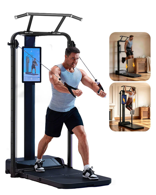 Motion Space Home Gym, All in One Smith Machine Digital Gym Equipment Multi-Functional Strength Equipment for Full Body Strength Training