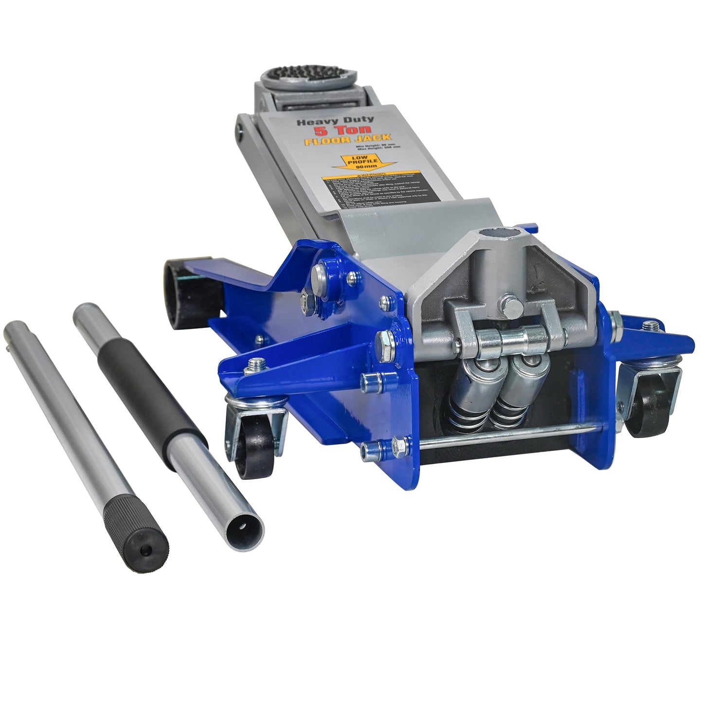 Floor Jack 5Ton/11000lbs.Dual Piston Fast Lifting Pump.Ultra Low Profile Floor Jack,Lifting Range 3.54"-21.65" .Heavy Duty Hydraulic Racing Car Jack for MVPs,SUVs and Trucks.Trolley Jack