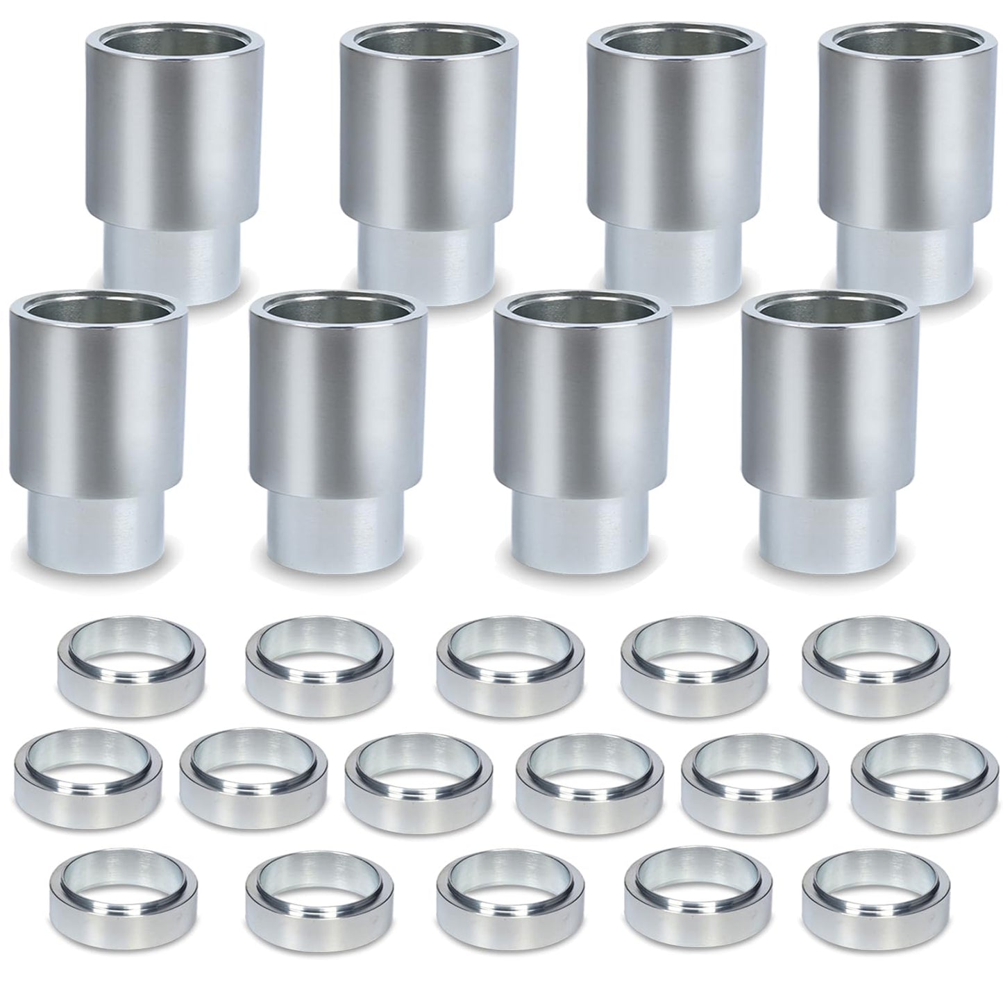 CreatAuto 24pcs 60mm Car Lift Adapter Kit, 2/2.5/3/3.5/4/4.5/5/5.5/6 Inch 9 in 1 Extension Stack Truck Adapter Kit, Fit for Most 2-Post Car Lift Bridge Jack Support, Fit for Challenger 2-Post Lift