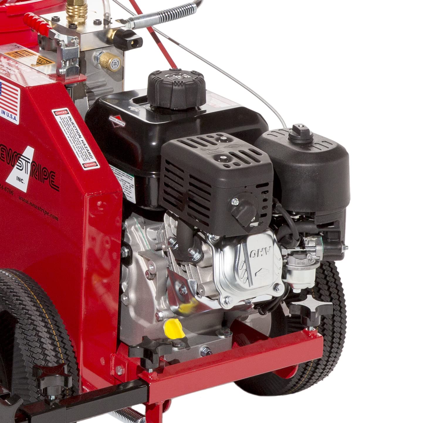 Athletic Field Airless Striping Machine (Model# 4600 Part# 10003031) | Pavement & Warehouse Striping | High Pressure | Light Weight | 3000 PSI Spray Pump | Fix Uneven Athletic Fields | Made in USA