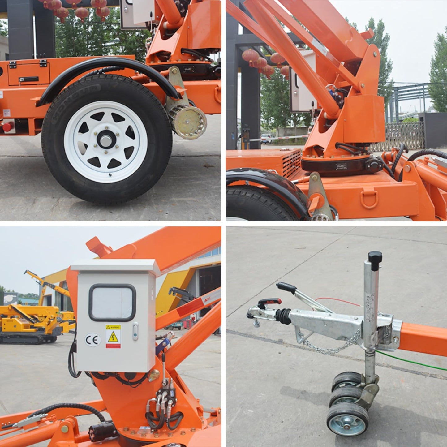 Towable Articulating Boom Lift with 45ft Reach | 450lb Platform Capacity | Excellent Over-the-Obstacle Access | Easy Transport & Quick Job Site Setup