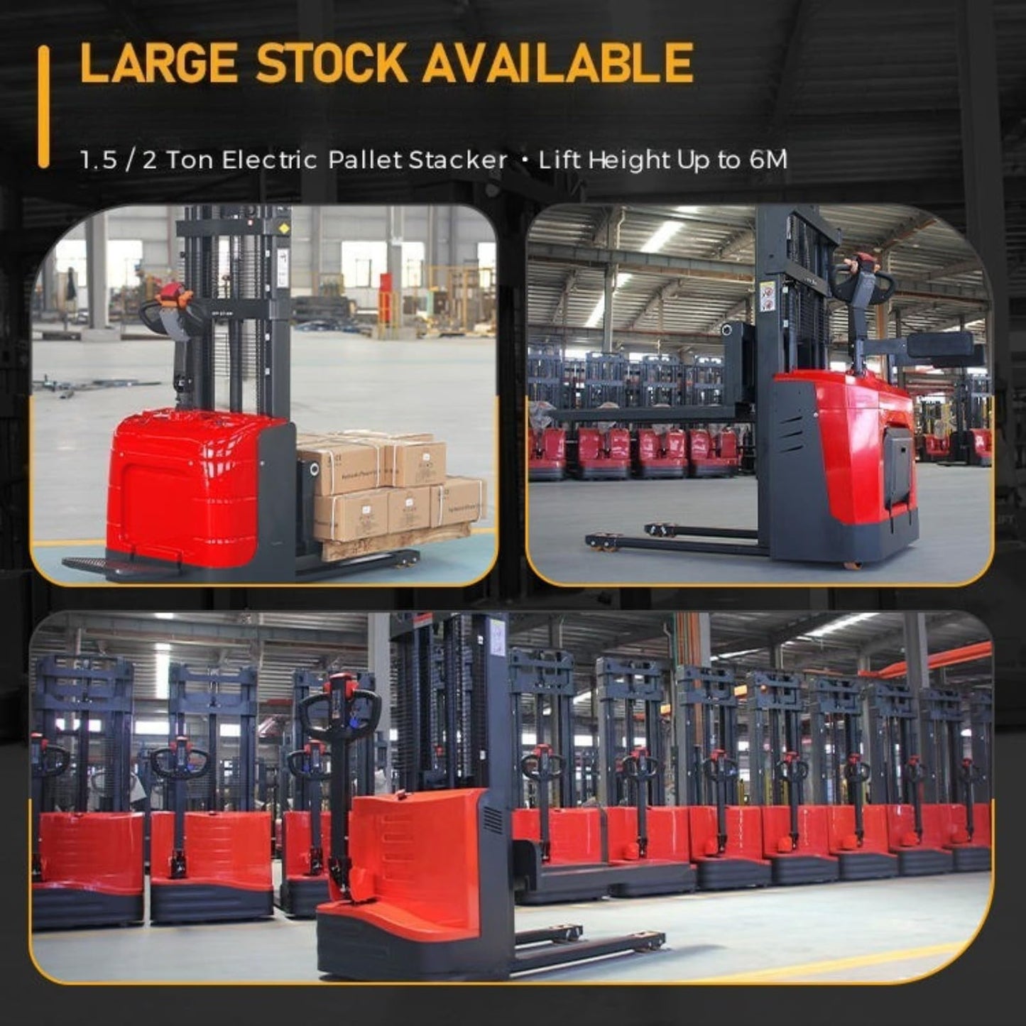 Compact Electric Pallet Stacker, Manual and Mobile Hydraulic High Lift Stackers for Warehouse, Factory, Supermarket, and Logistics Material Handling in Small Spaces
