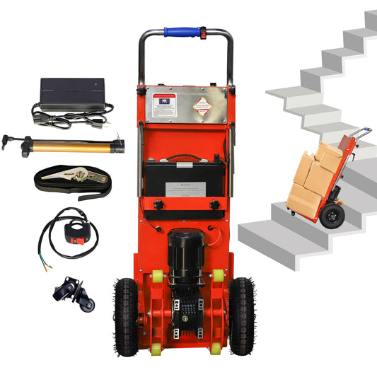Electric Stair Climbing Dolly, Heavy Duty Cart 880lbs Capacity 1200W Motorized Hand Truck with Foldable Design for Moving Furniture Appliance