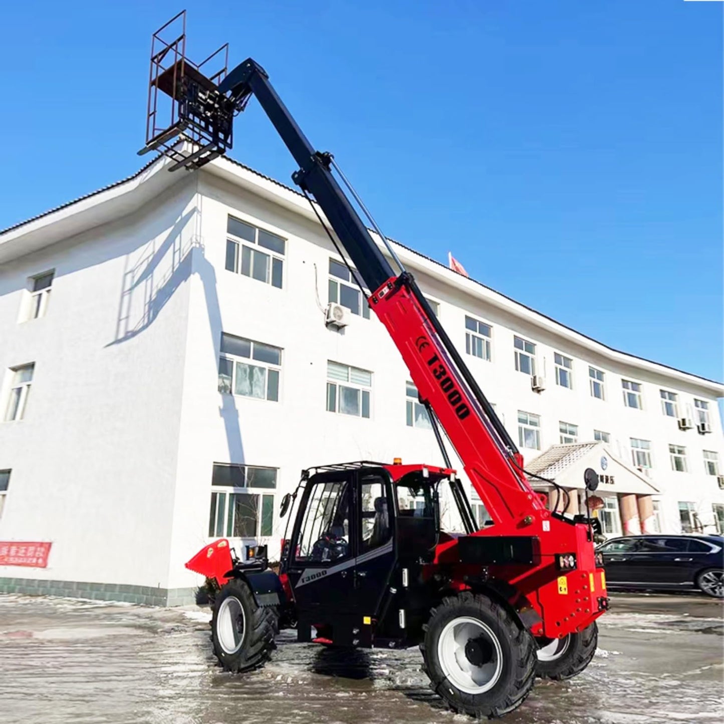 4x4 Rough Terrain Telescopic Forklift – Heavy-Duty 4–10m Reach Telehandler for Outdoor Construction & Material Handling