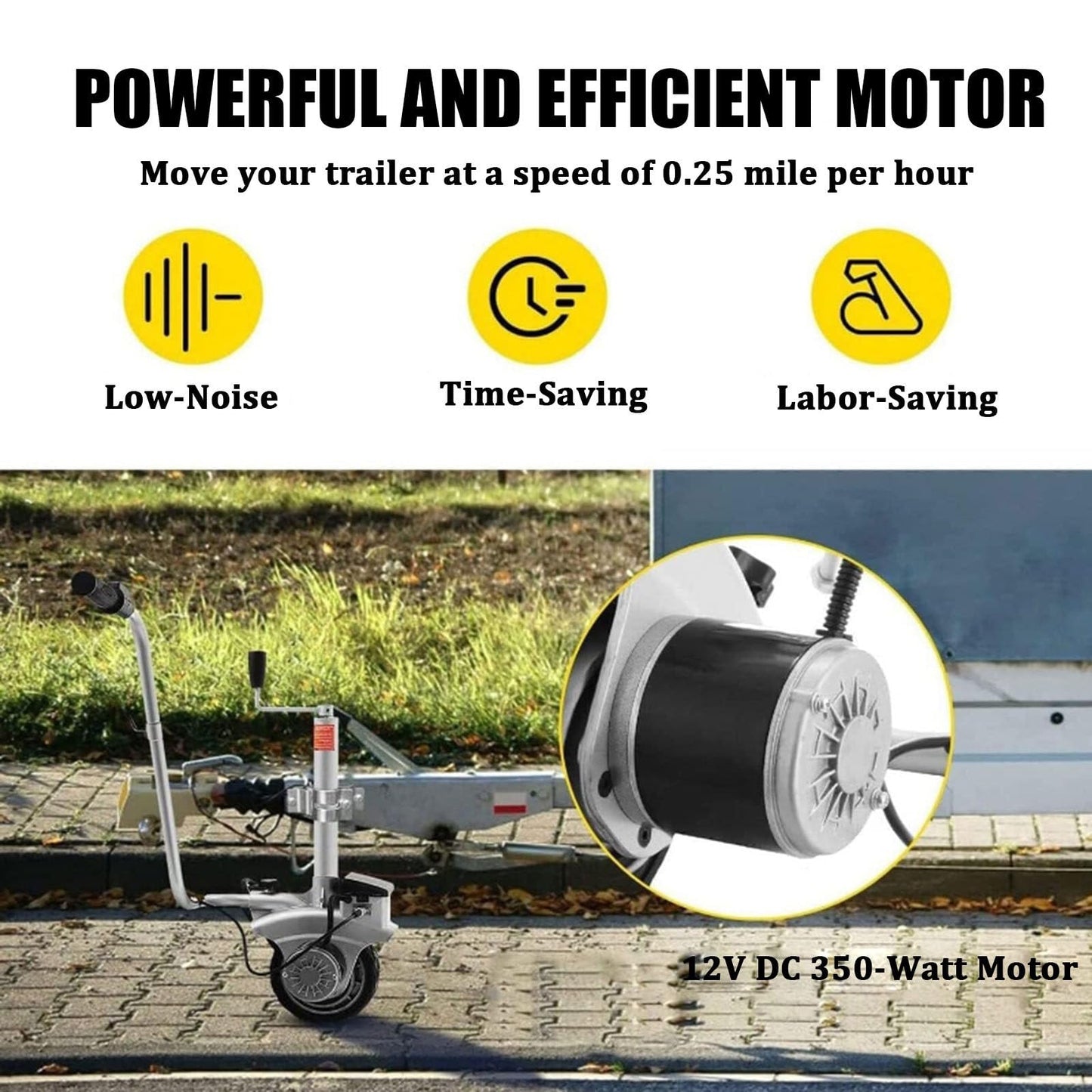Electric Trailer Mover,Electric Trailer Dolly,Load Capacity Electric Trailer Dolly,Motorised Camper Trolley Kit Camper Caravan Trailer