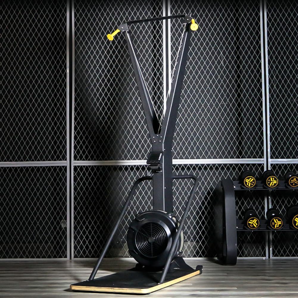 UPWONEA Vertical Wind Resistance Ski Machine, Home Aerobic Double Arm Wind Resistance Rowing Machine, Indoor Simulation Training Equipment, All-Round Muscle Training