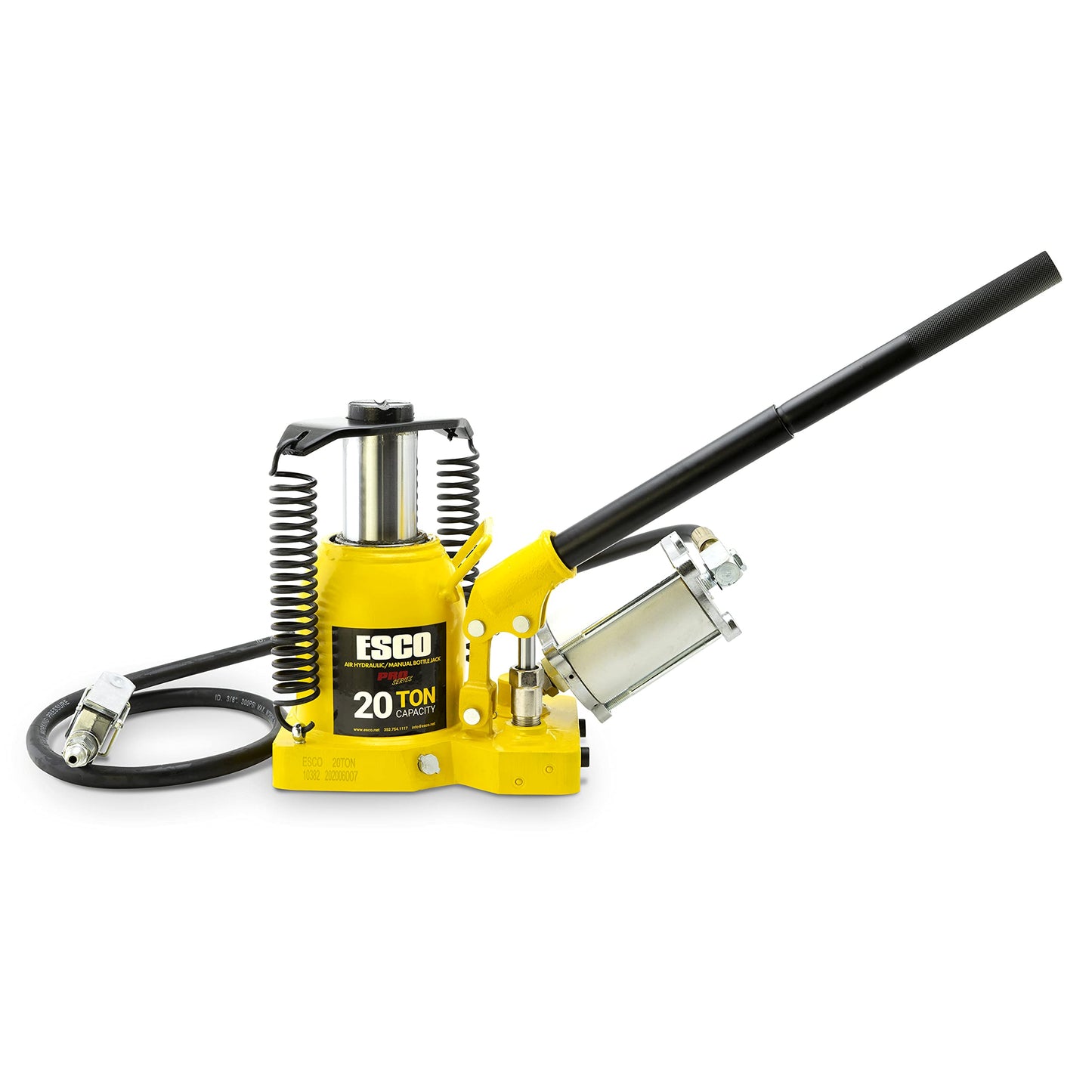 Pro Series 20 Ton Shorty Air Hydraulic Bottle Jack