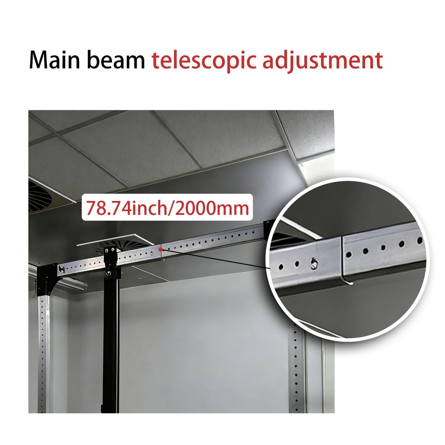 Aluminum Gantry Crane, 2204 lbs Capacity Portable Hoist, Adjustable Height and Width Lightweight A6085T5 Alloy Shop Crane for Narrow Space Warehouse & Rescue, 2 Min Tool-Free Setup