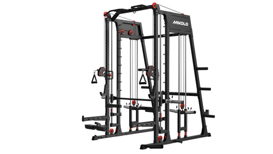 Mikolo Strength Training Apparatus, All-in-one Smith Machine Power Cage