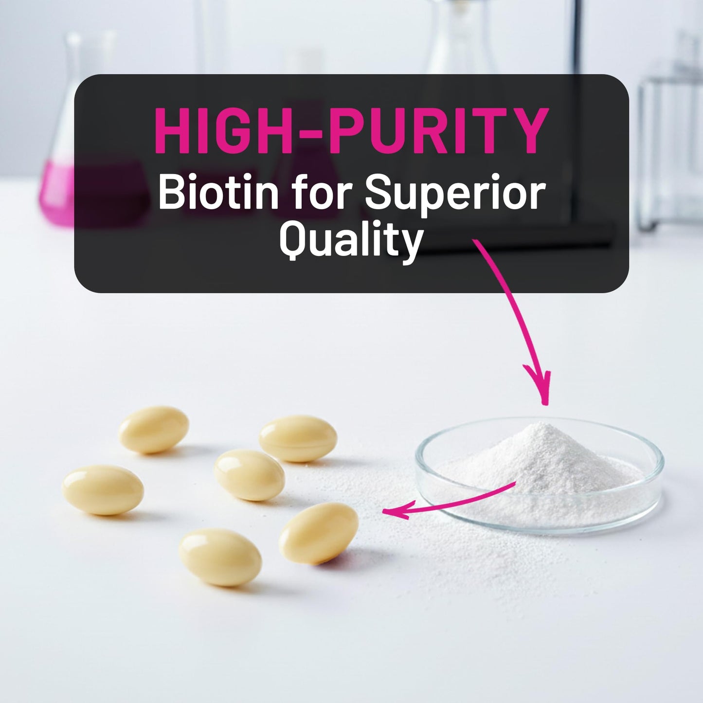 NatureWise High Potency Biotin 10,000 mcg Softgels - Biotin for Hair Growth Women & Men + Skin & Nails Support - Non-GMO, USA Manufactured - 120 Softgels[120-Day Supply]