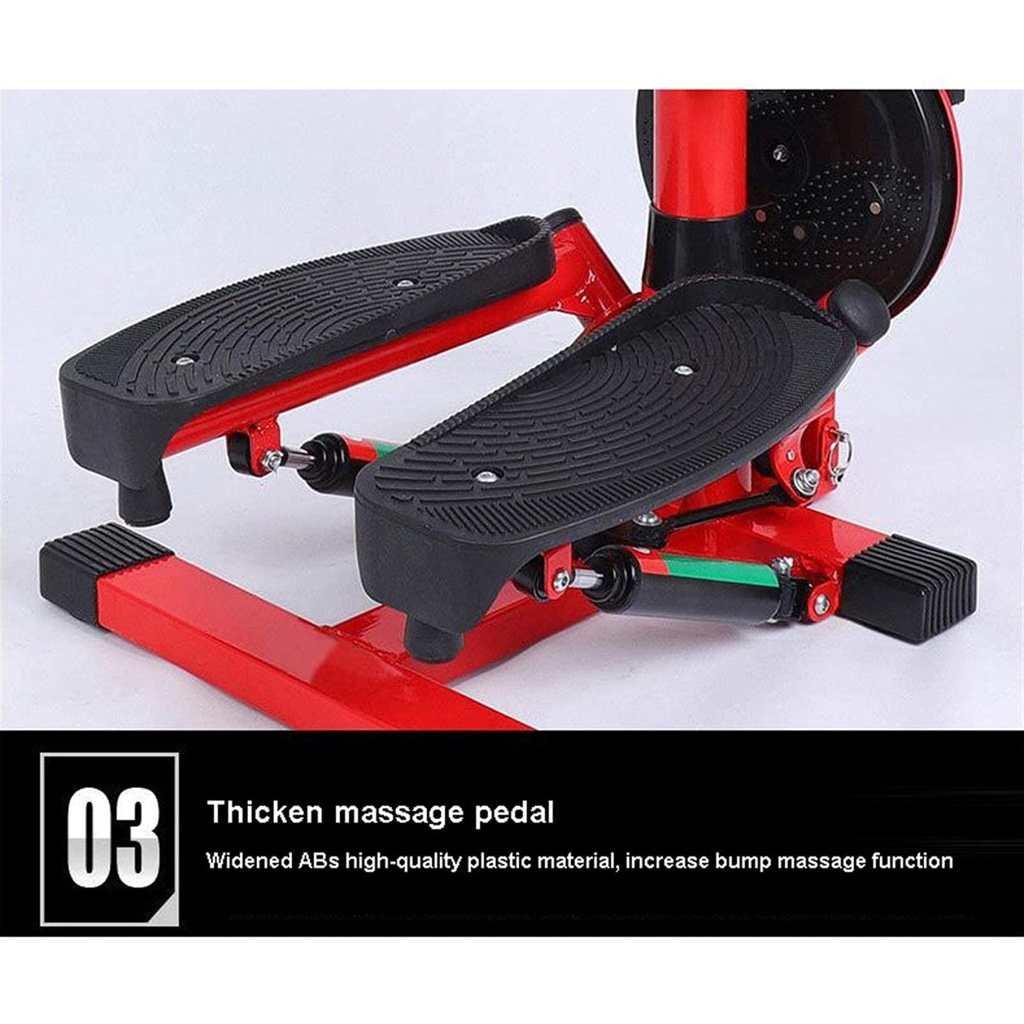 Mini-Stepper Swing Stepper Adjustable Stepper Aerobic Twist Stair Stepper Exercise Fitness Workout Machine with LCD Screen and Safety Handlebars