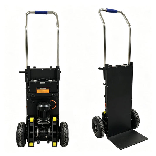 Heavy Duty Electric Stair Climbing Dolly,600 lbs Max Load Capacity Electric Hand Truck Stair Climber Truck, Powered Stair Dolly Cart for Moving Furniture Appliance Logistics Warehouse,Black