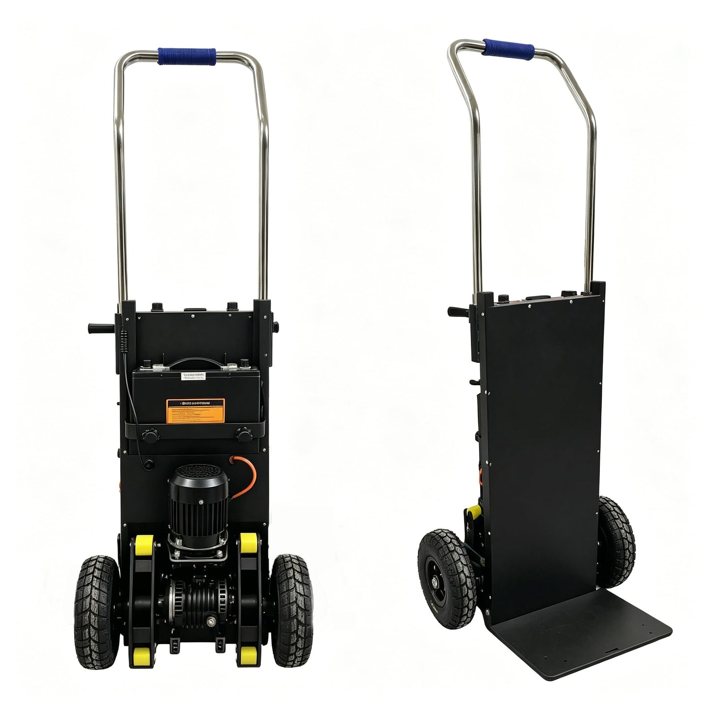 Electric Stair Climbing Dolly 600 lbs Capacity, Powerful Electric Hand Truck for Stairs, Stair Climber Dolly Cart for Furniture Appliance Moving Logistics Warehouse,Black