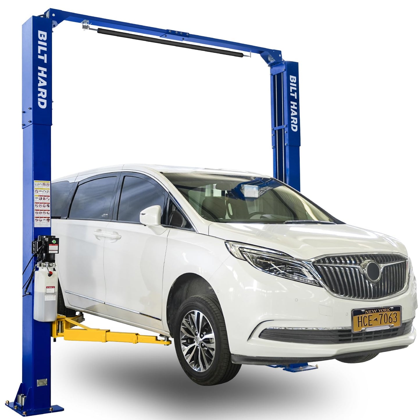 BILT HARD Two Post Car Lift 10000 LBS Capacity, 3HP 1PH Clearfloor Automotive Vehicle Lifts with Single Point Release, 4.5Ton 2 Post Overhead Auto Truck Tractor Lift 220V 60HZ