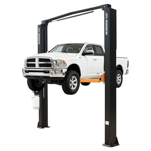 Jocisland 2 Post Car Lift 12000LB Capacity, 220V Automotive Lift with Reinforced Steel Arms, Automatic Safety Lock & Extension Tubes, Heavy-Duty Vehicle for Garage or Workshop