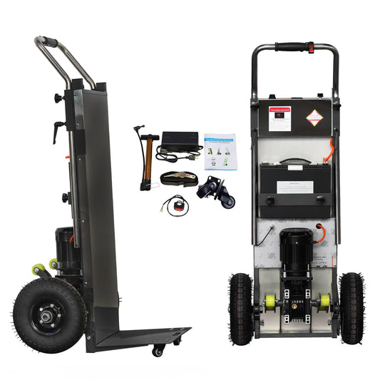 RXFSP Powered Stair Climbing Hand Trucks Dolly Cart for Moving, 880lbs max Load Capacity Stair Climbing Dolly for Easy up/Down Stairs