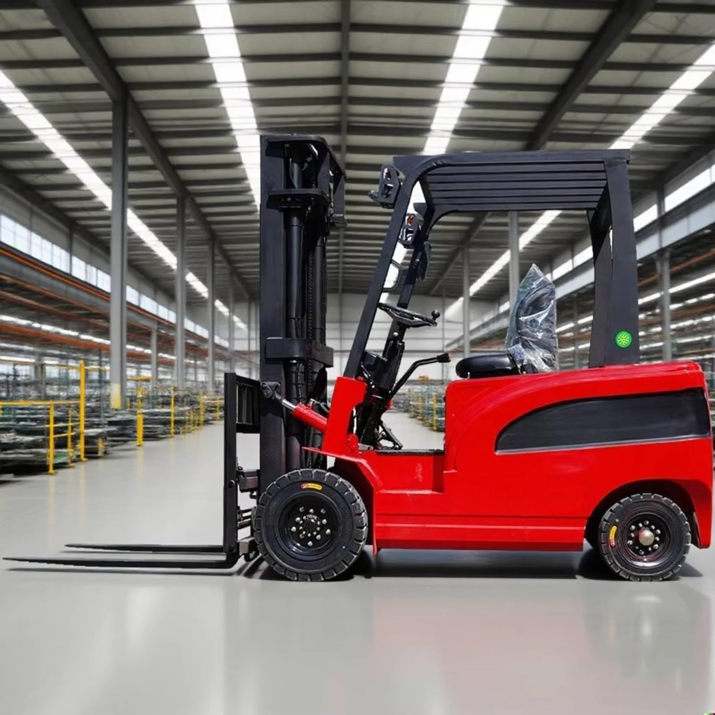 Electric Forklift – Efficient Pallet Stacker for Powerful Supermarket Goods Handling – 1 to 3 Ton Capacity, Compact Lift for Aisles and Storage Areas