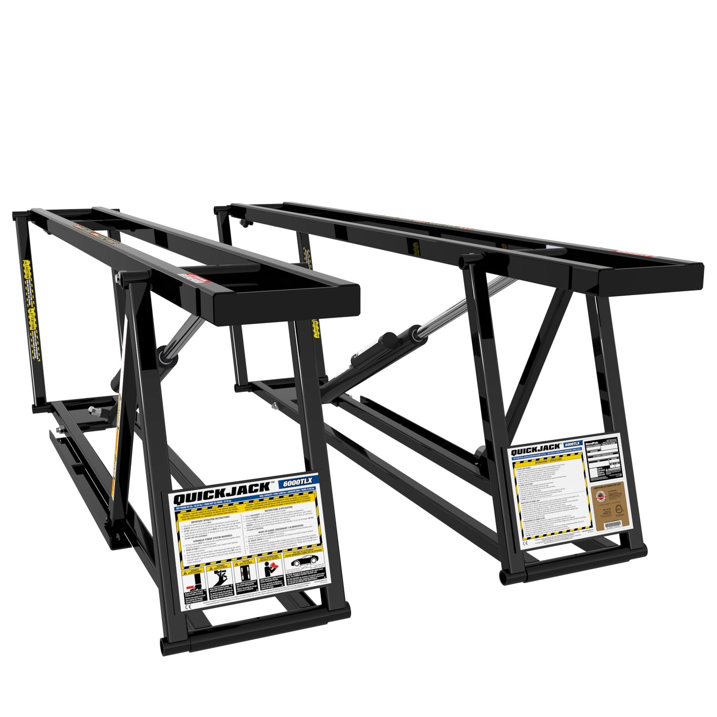 QuickJack 6000TLX Portable Car Lift with 6,000lb Capacity, with 110V Power Unit, Safe & Portable Design Garage Lift for Home, Garage, Shop, or Mechanic Auto Repair