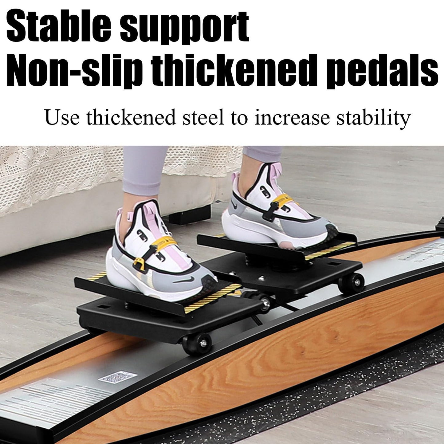 Ski Machine for Home Exercise - Glutes Workout Equipment, Indoor Stair Steppers, Body Balance Fitness Equipment, Waist Training Ski Simulator