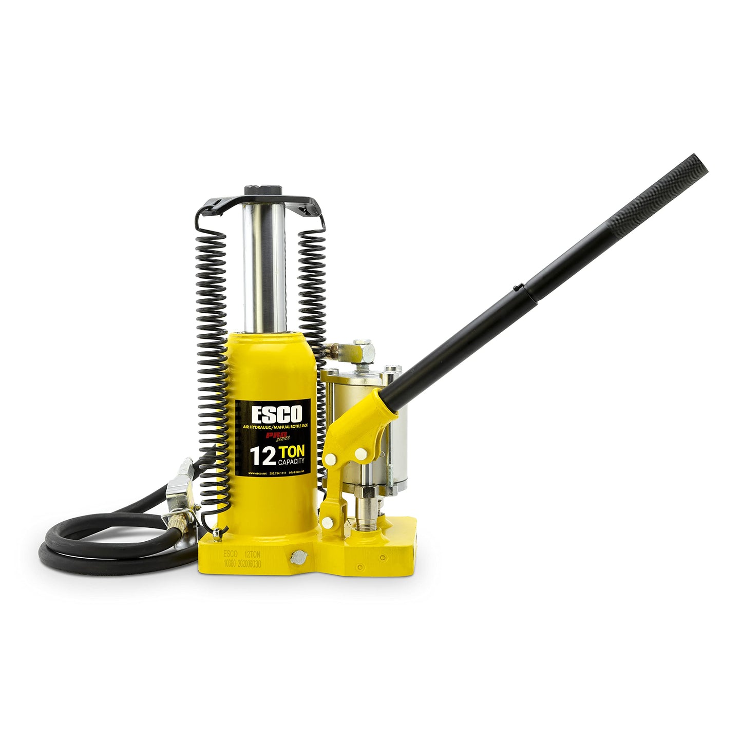 Pro Series 12 Ton Air Hydraulic Bottle Jack