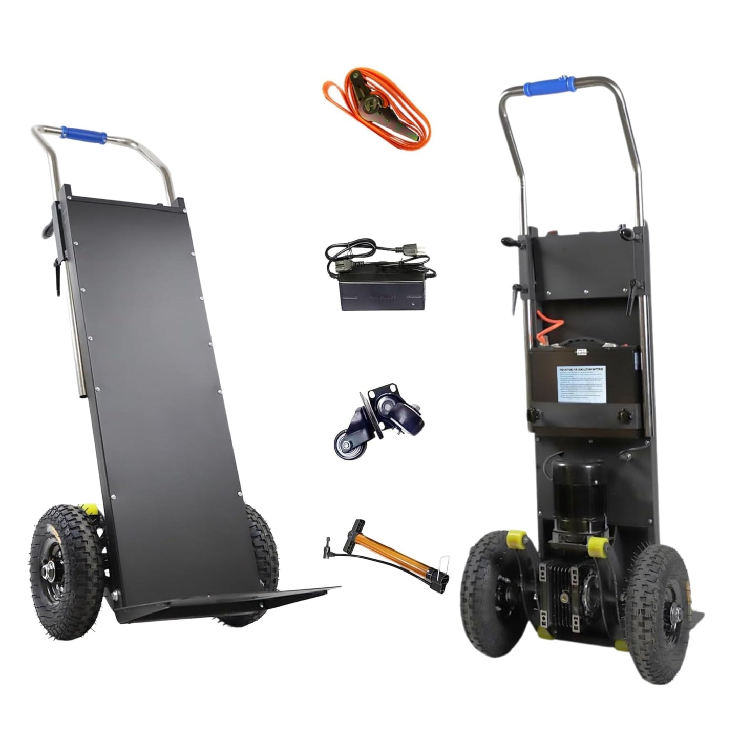 880lbs Stair Climbing Cart, 1200w Electric Stair Climbing Dolly, Stair Climbers for Grocery Warehouses, Appliance Dolly Heavy Duty (Black)