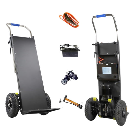 880lbs Stair Climbing Cart, 1200w Electric Stair Climbing Dolly, Stair Climbers for Grocery Warehouses, Appliance Dolly Heavy Duty (Black)