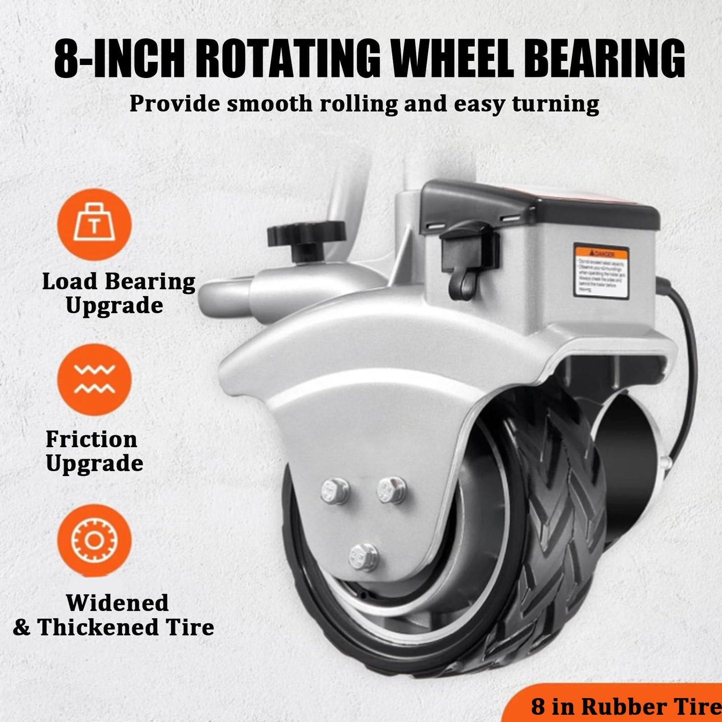 Electric Trailer Mover 2270KG Load Capacity Trailer Dolly, Motorised Camper Trolley Kit with Remote Control, Camper Caravan Boat Trailer for All Terrain