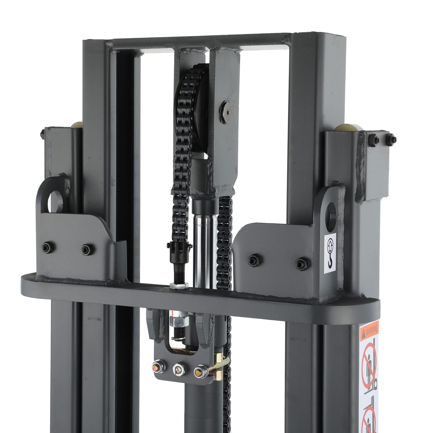 Tory Carrier Counterbalanced Stacker Full Electric Material Lift 2200lbs Capacity 98" Lifting Height with Straddle Legs