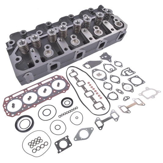 Engine Cylinder Head and Gasket Set, Fit for Cummins A2000 A2300 Engine Daewoo Forklift D20S D25S D30S Replacement Kit