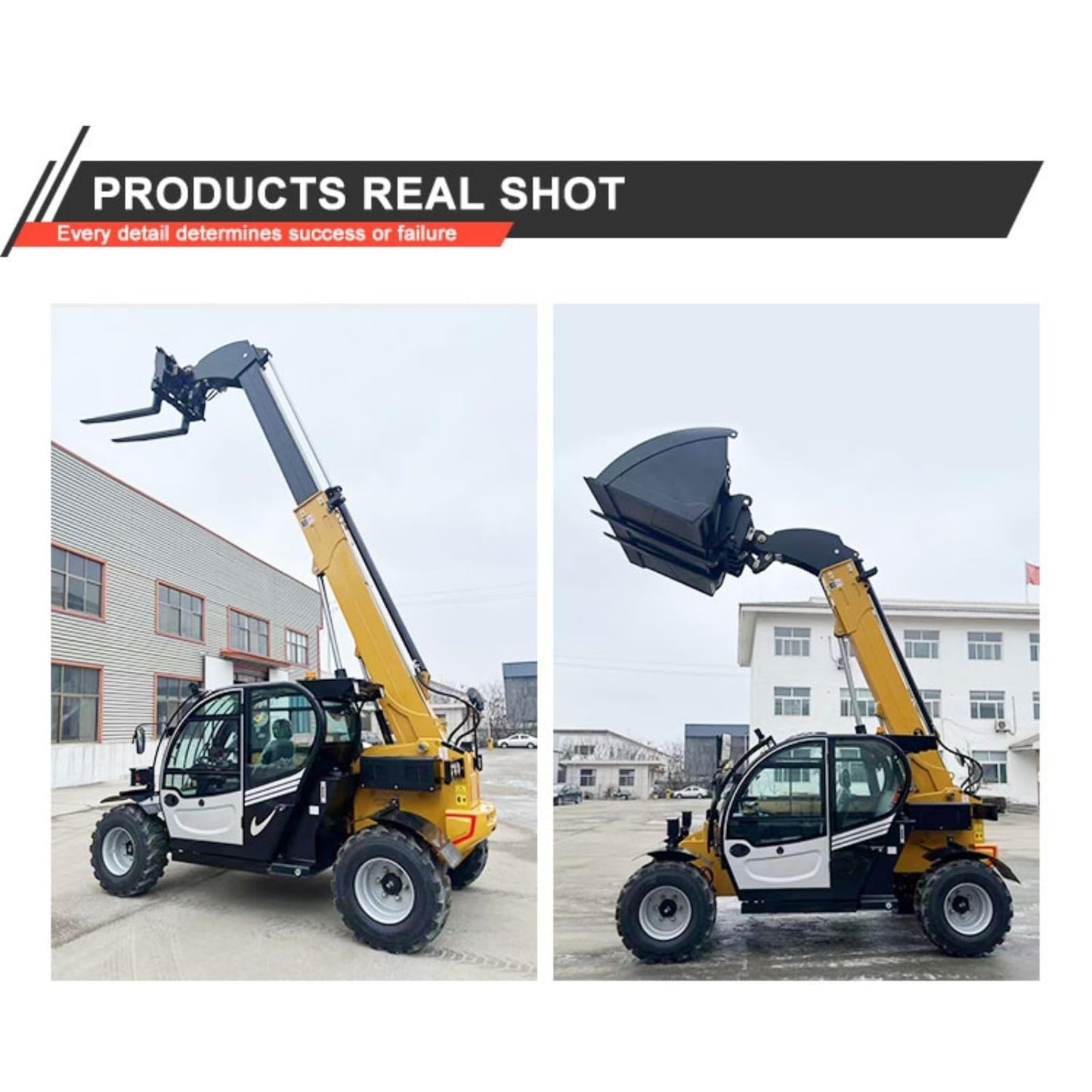 Rotating Telescopic Handler – 360° Telehandler Forklift with Telescopic Boom for High-Rise Construction & Industrial Lifting