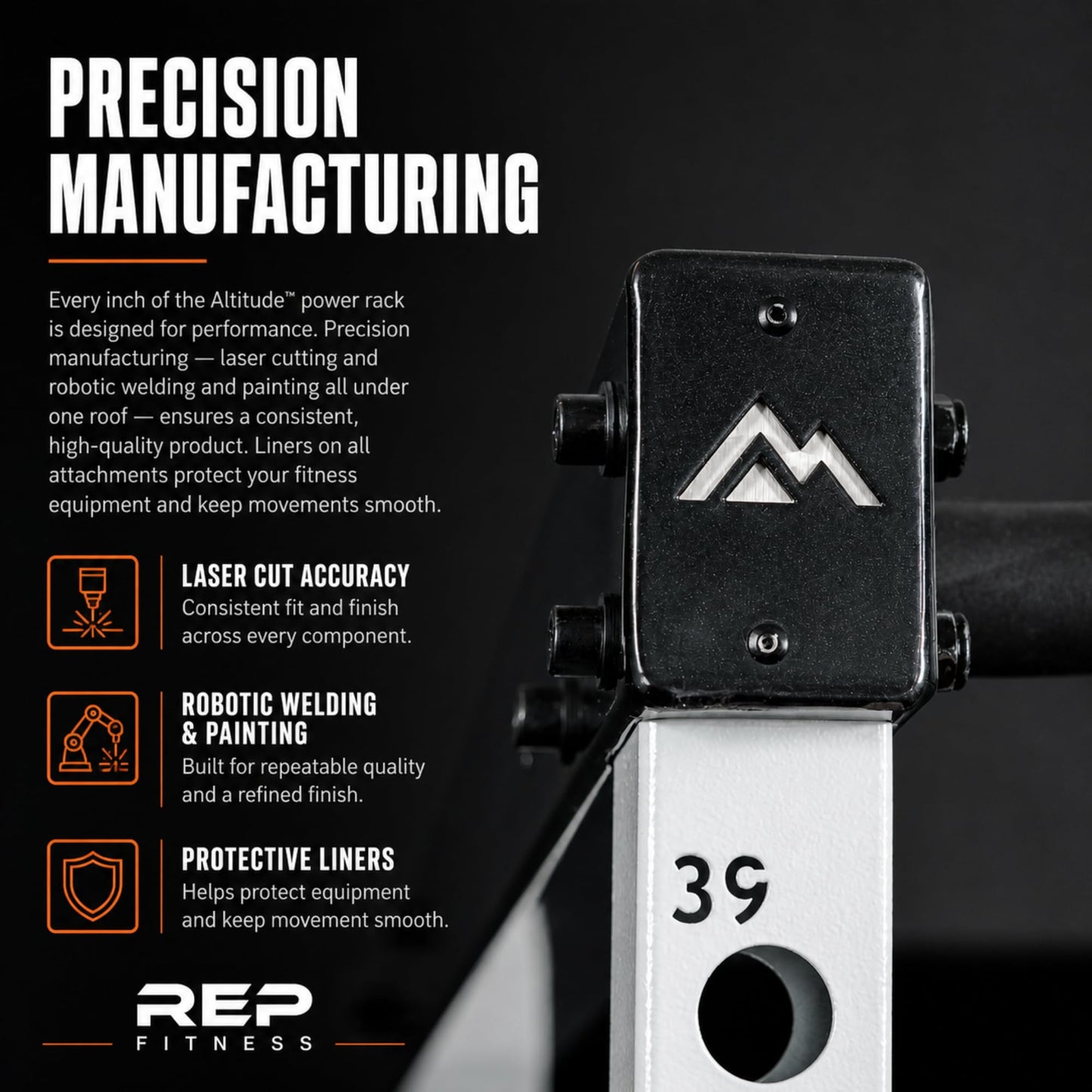 REP Fitness Altitude Power Rack, Modular 6 Post Squat Rack with Cable Pulley and Smith Machine Options, Alloy Steel, 29 Inch Depth (Rack + Cable Attachment)