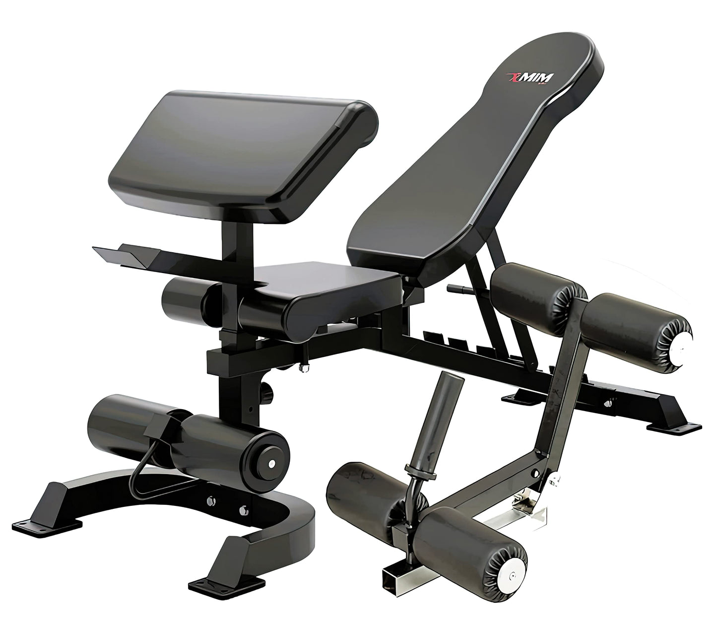 MiM USA Hercules Ex Commercial Smith Machine & Functional Trainer, All-in-One Gym Trainer W/ 400 Lbs. Weight Stack & 24 Attachments