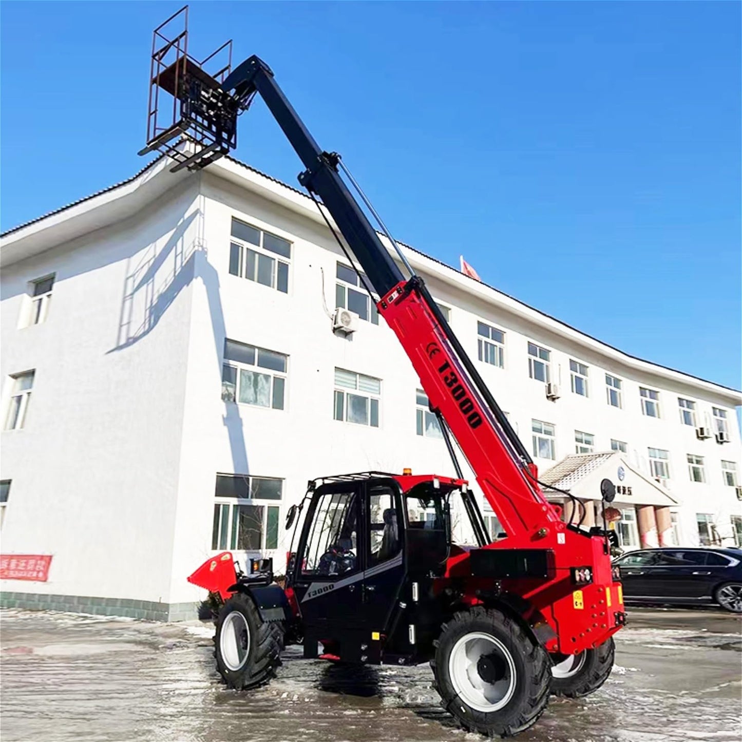 4x4 Rough Terrain Telescopic Forklift – Heavy-Duty Telehandler with 4–10m Reach for Construction, Mining, Agriculture, Industrial Logistics & Outdoor Material Handling
