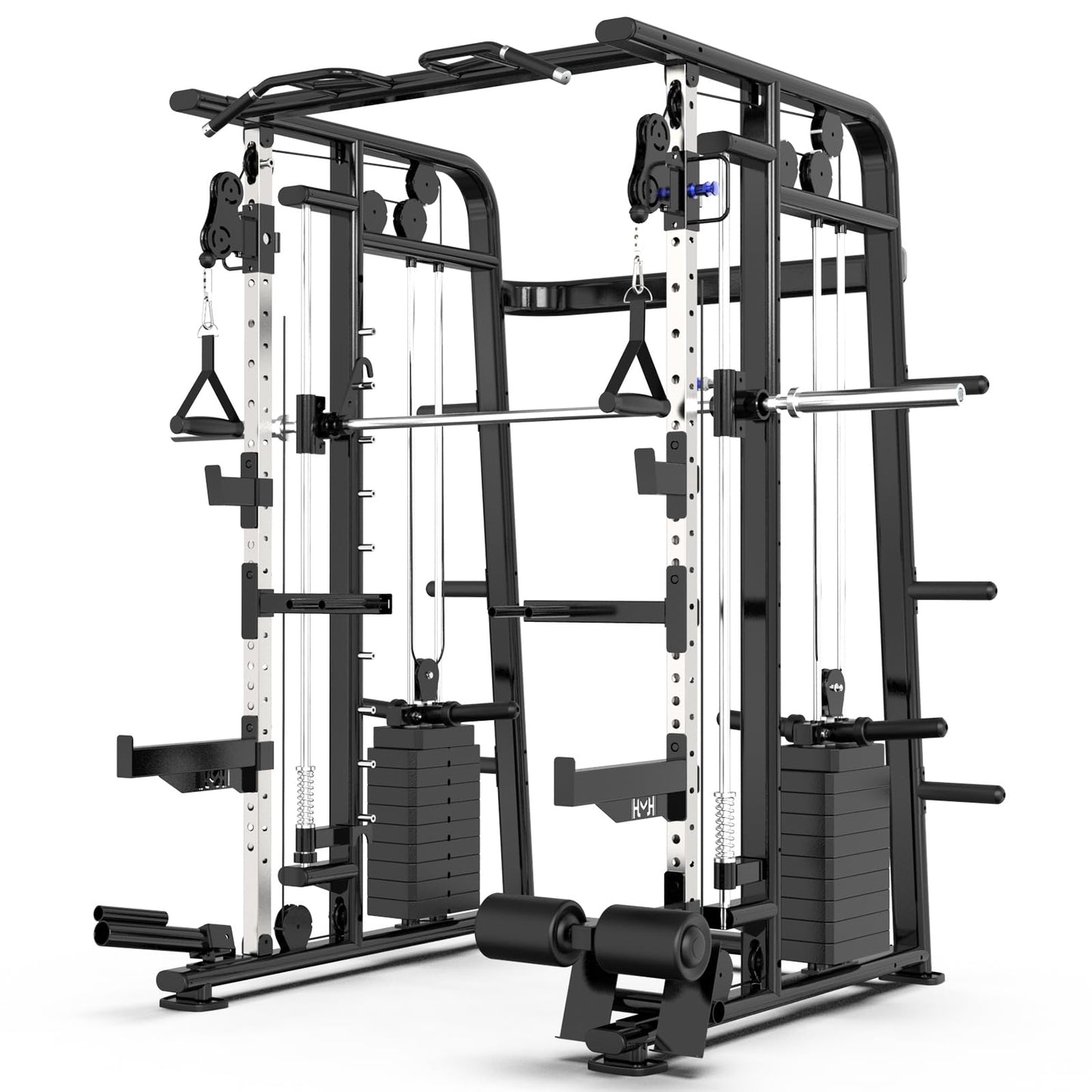 JZOPIDL XH-020 Smith Machine Power Rack with Lat-Pull Down System