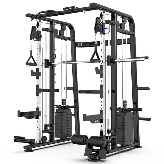 JZOPIDL XH-020 Smith Machine Power Rack with Lat-Pull Down System