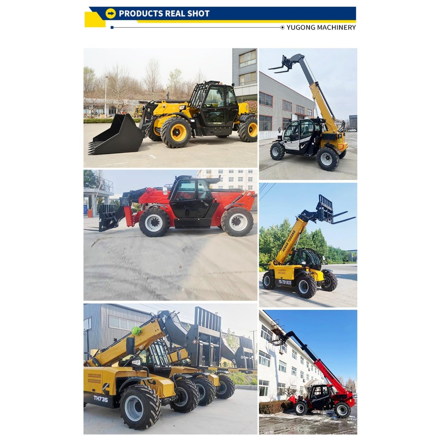 Boom Forklift, Compact Telescopic Handler – Mini Telehandler with Hydraulic Extendable Arm for Agriculture & Narrow Worksites