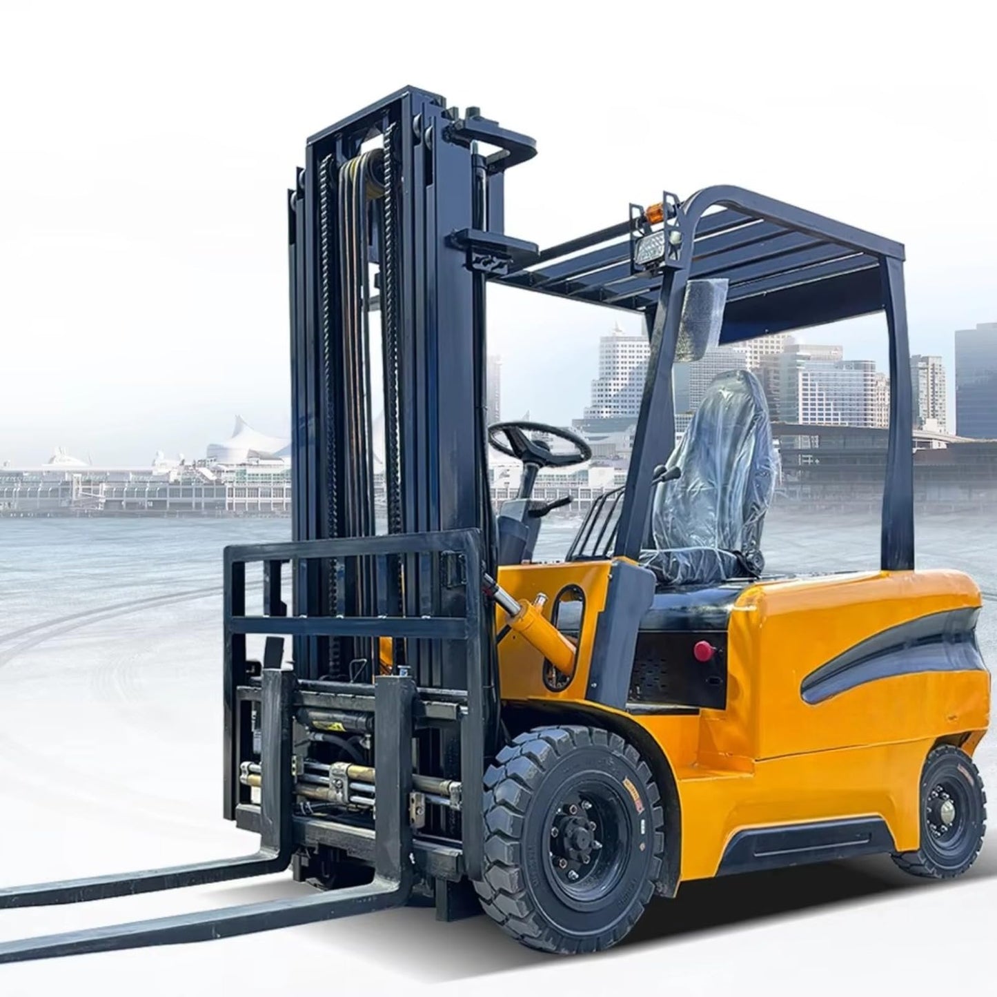 Electric Forklift Stacker – Industrial Electric Forklift for Material Handling – 1 to 3 Ton Capacity, Compact Design for Courier and Logistics Uses