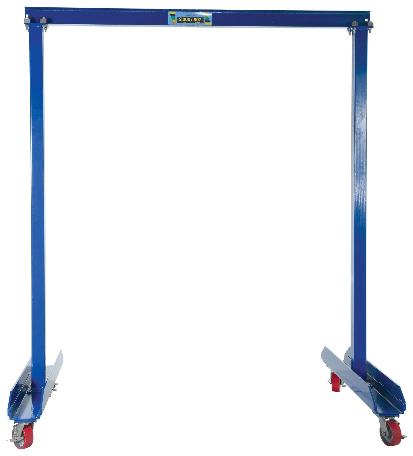 Vestil FPG-20 Steel Portable Work Area Gantry Crane 80-1/2 in. x 47-3/4 in. x 94 in. 2,000 Lb. Capacity Blue