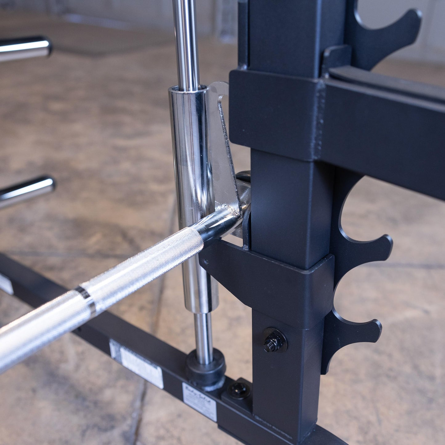 Body-Solid (GS348B) Precise 7° Angle Smith Machine Home Gym - Strength Training Equipment with Adjustable Safeties, Squat Rack Cage, Half Rack & Weight Cage Power Rack - for Amateurs & Professionals