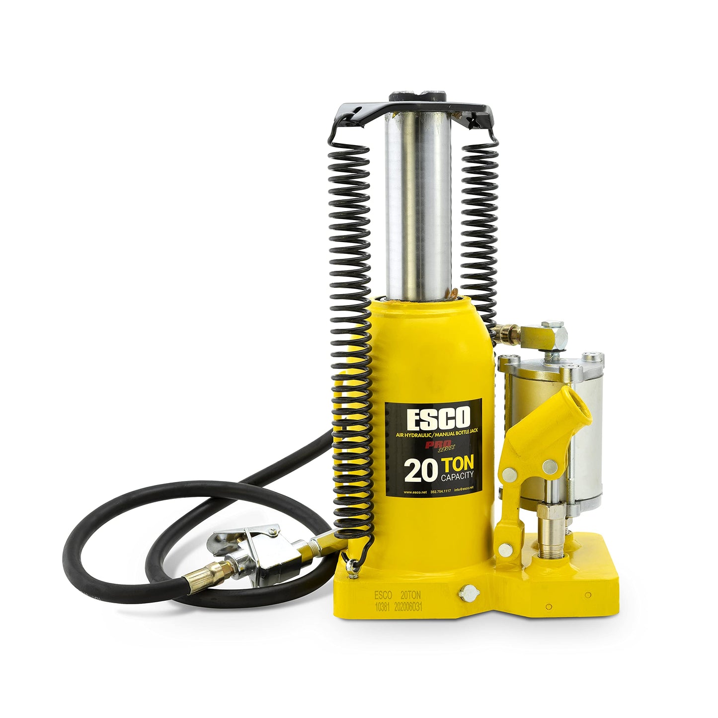 Pro Series 20 Ton Air Hydraulic Bottle Jack