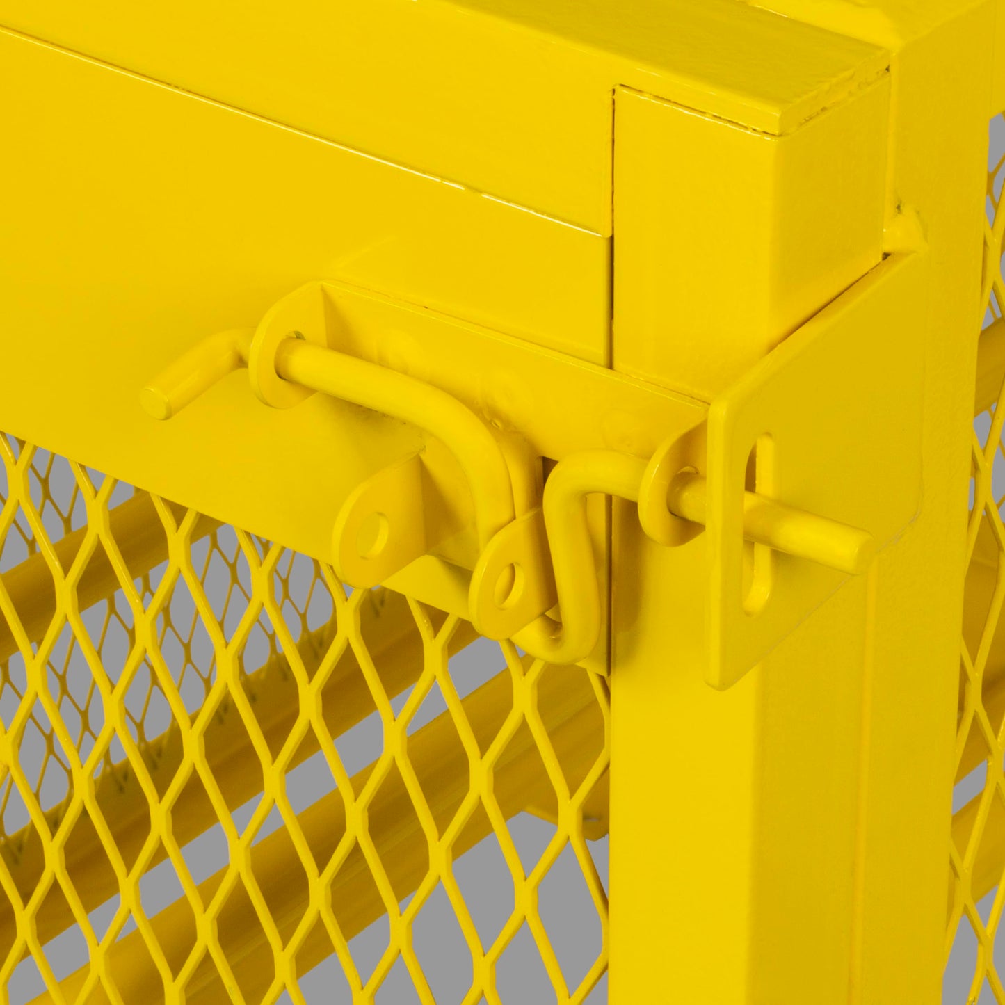 Jamco CH040YPQA Horizontal Storage Cylinder Cabinet for Storing Forklift Propane Gas Tanks, 4 Cylinder Capacity, 14-Gauge Steel, 33" x 40" x 40", Yellow